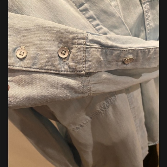 Cloth and Stone Anthology Sz XS Button Shirt split back metal buttons - Picture 11 of 11
